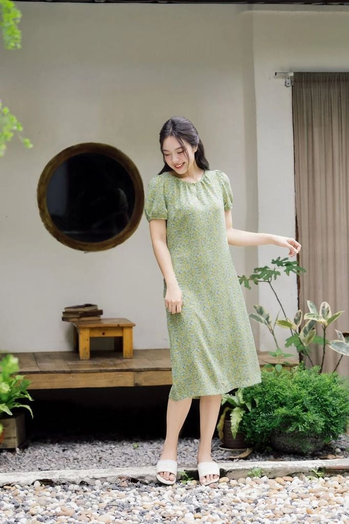Đầm xanh dương