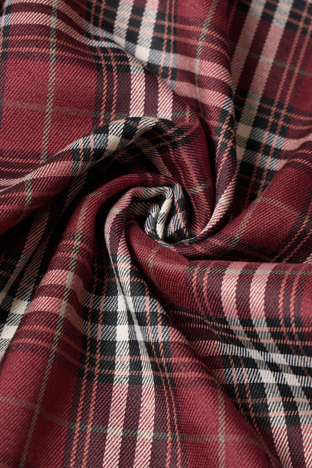 Bộ nỉ lông cừu dài tay phối quần suông kẻ Long Wang năng động