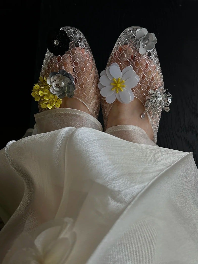 Giày lười nhựa nữ
