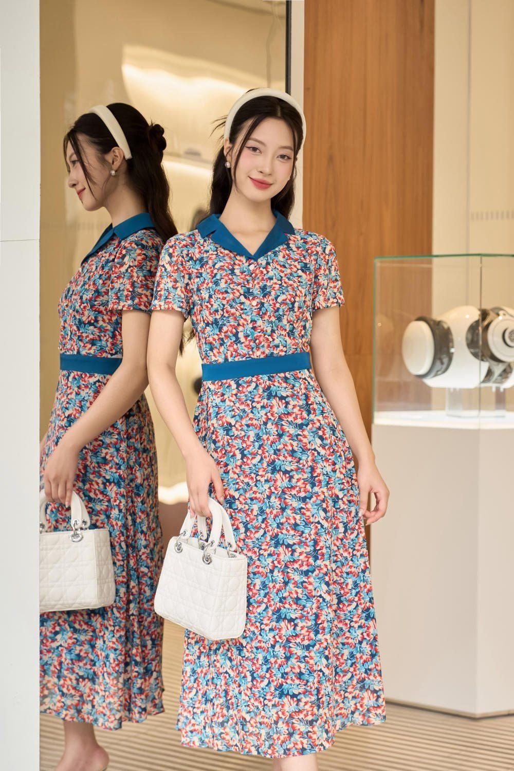 Mặc đầm suông cổ gì đẹp?