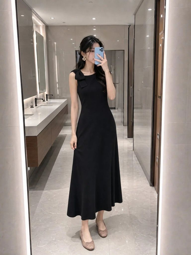 Mặc váy chữ A nên mang giày gì