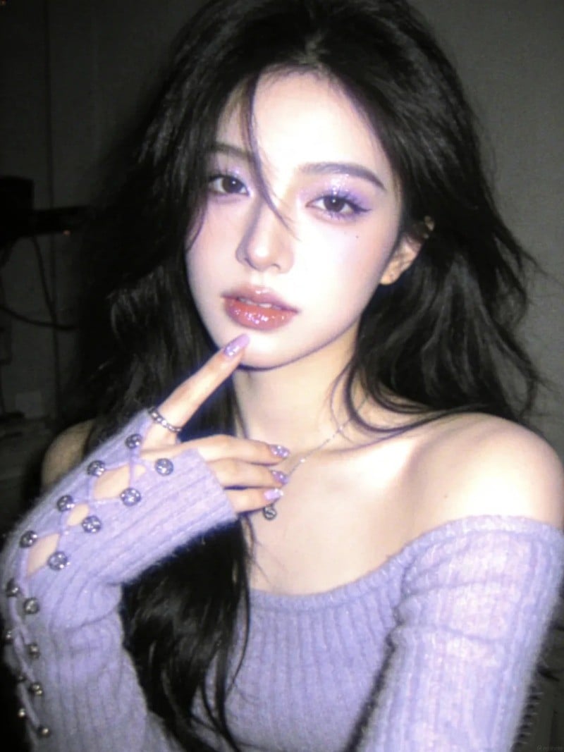 Makeup tone hồng tím
