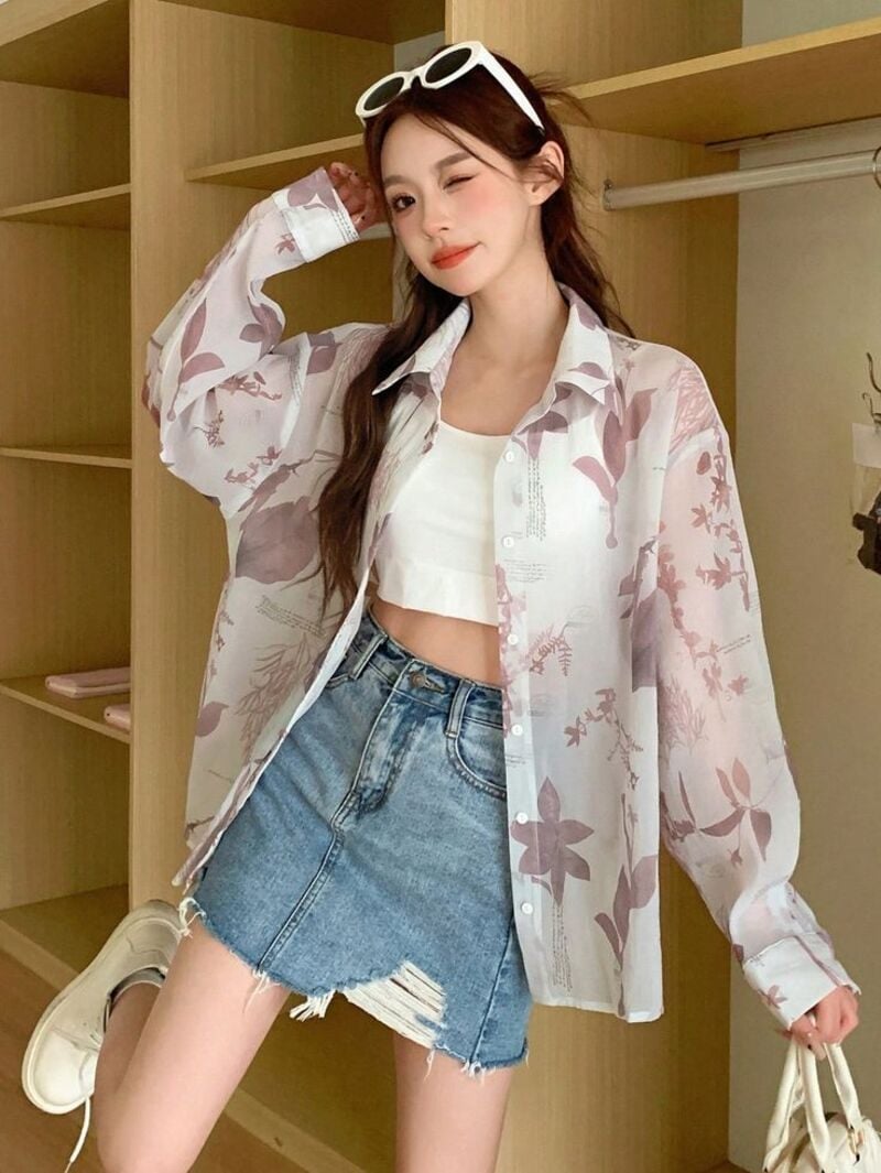 áo sơ mi đi biển