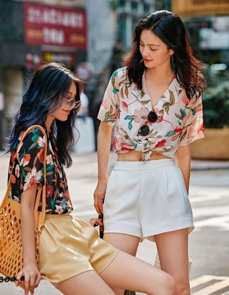 áo sơ mi đi biển