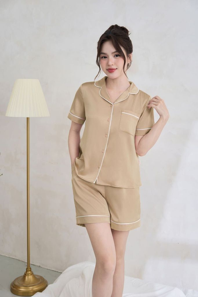 mẫu đồ bộ lụa satin cao cấp
