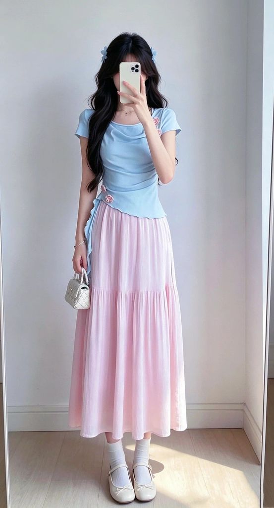 Màu hồng phấn kết hợp với màu gì