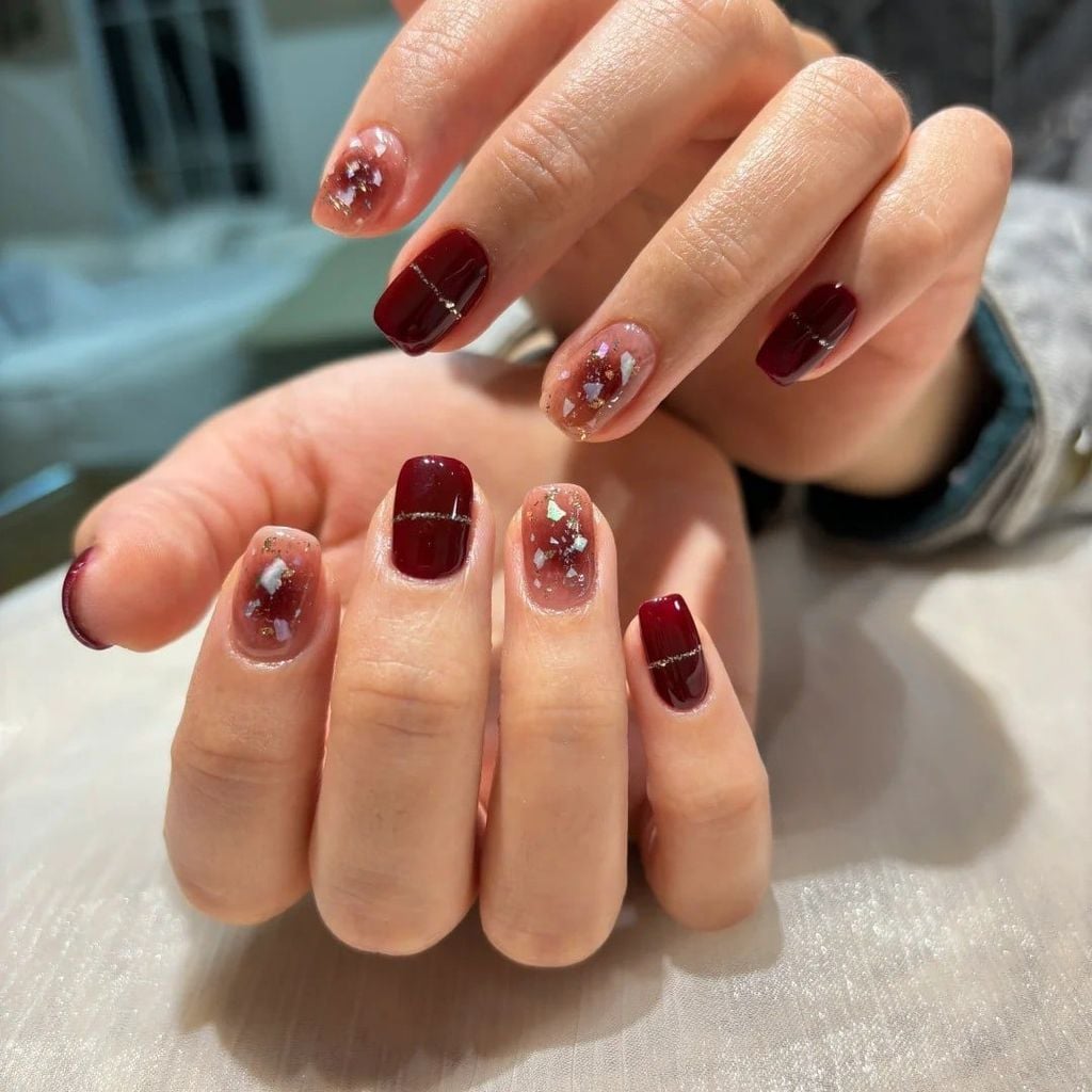 mẫu nail xà cừ đẹp