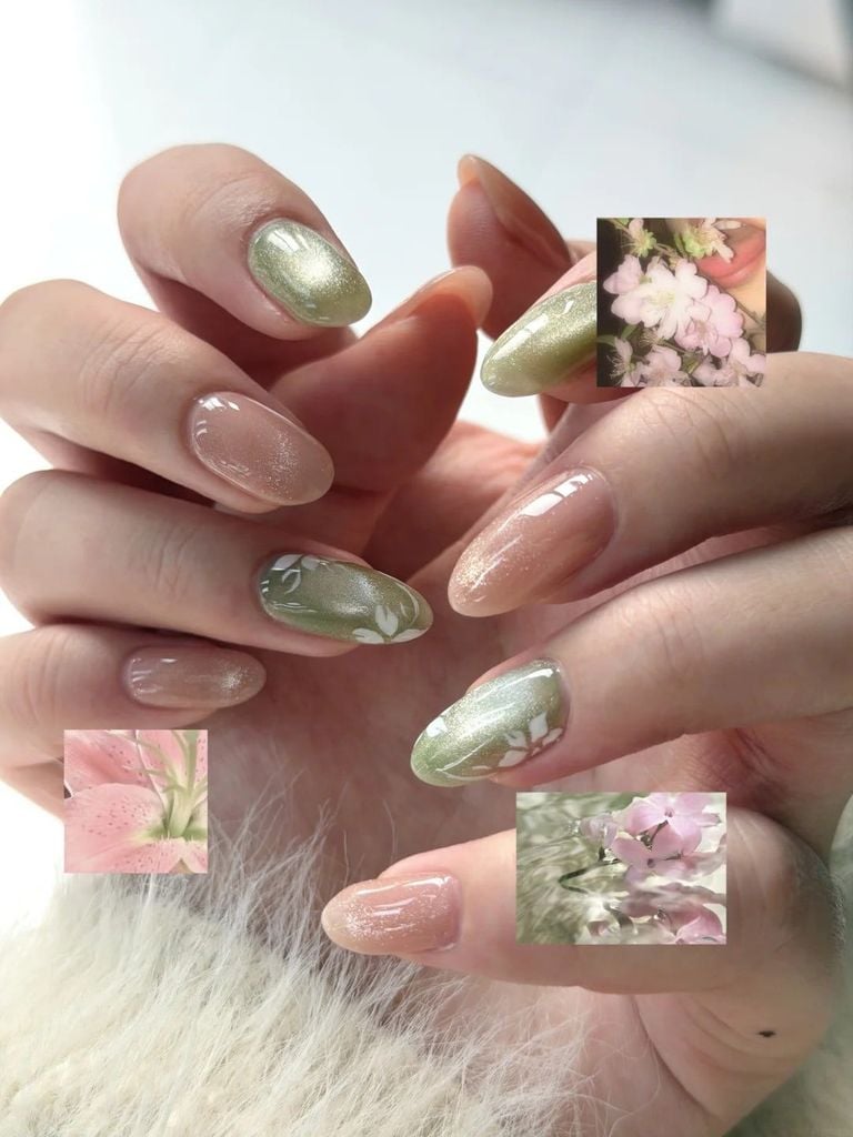 mẫu nail xà cừ đẹp