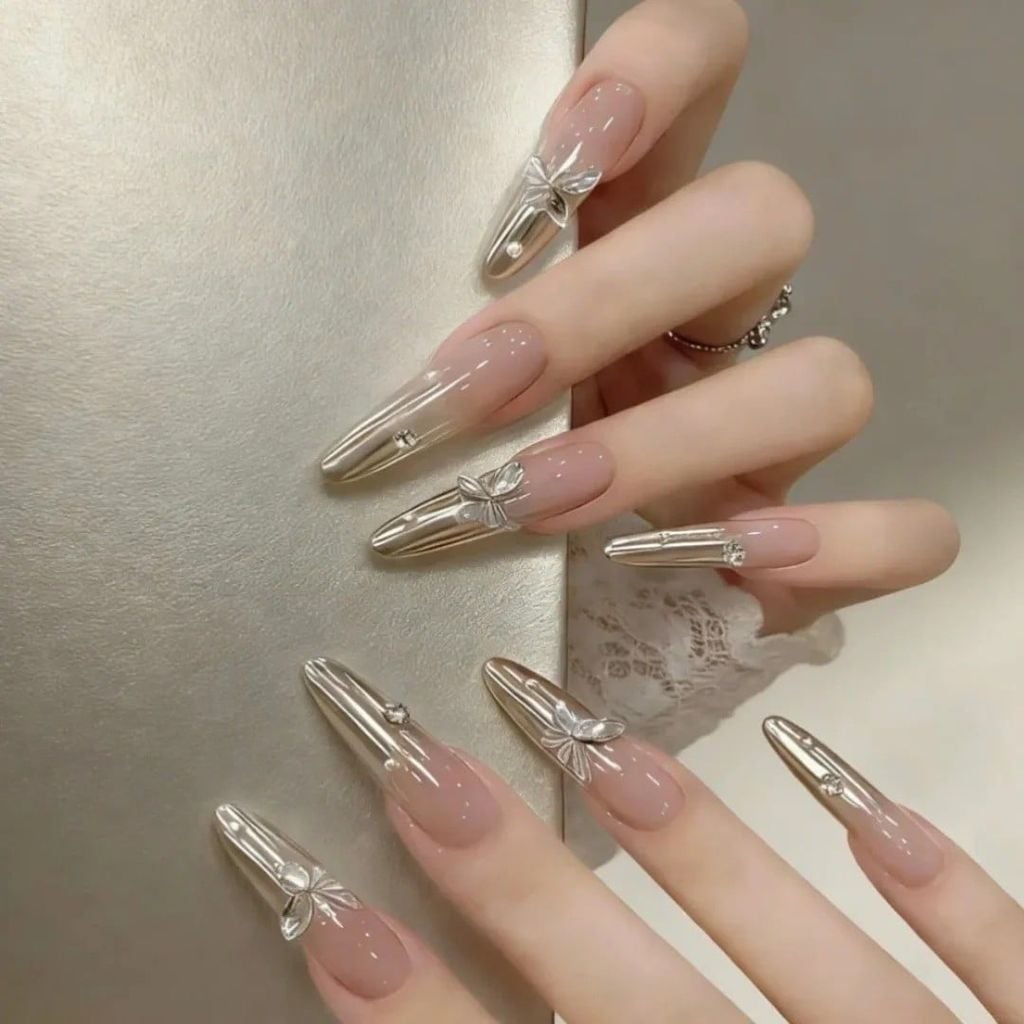 mẫu nail xà cừ đẹp