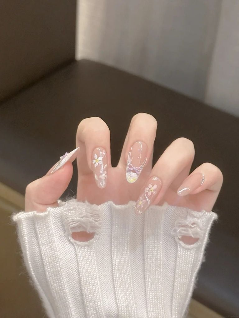 mẫu nail xà cừ đẹp