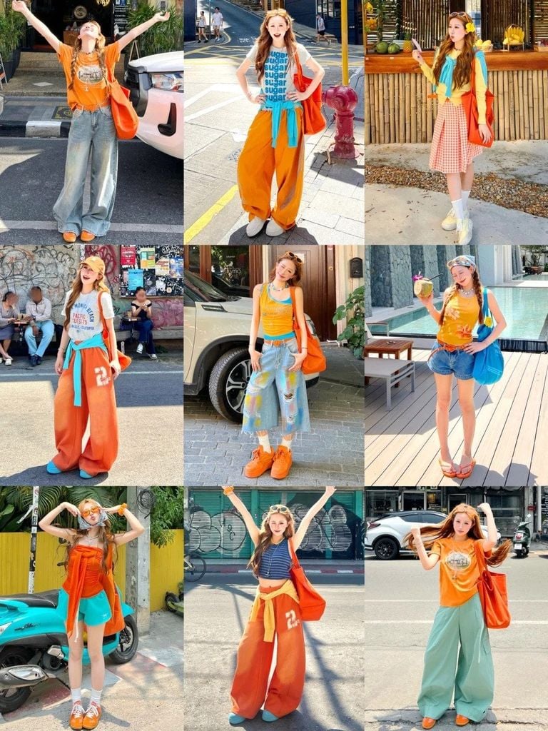 Màu neon mặc với màu gì