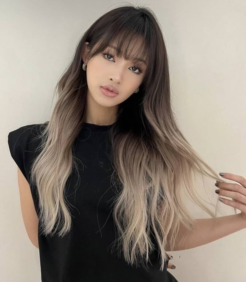 Tóc ombre màu bạch kim
