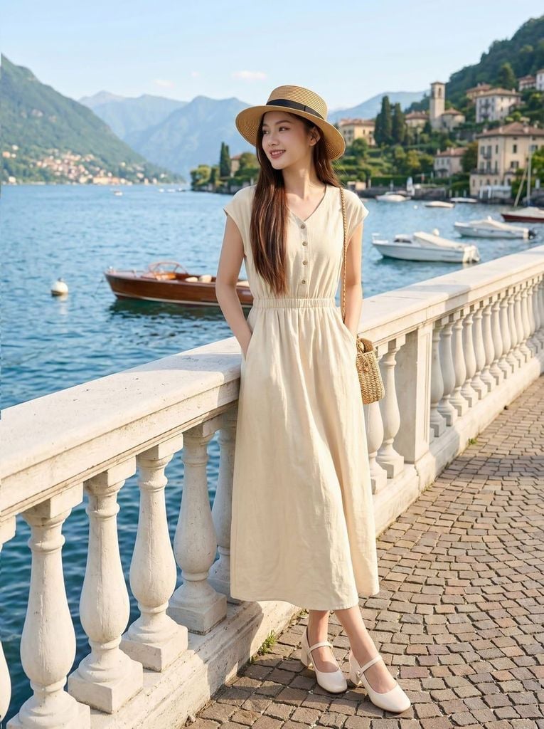 cách phối đồ đi biển đẹp