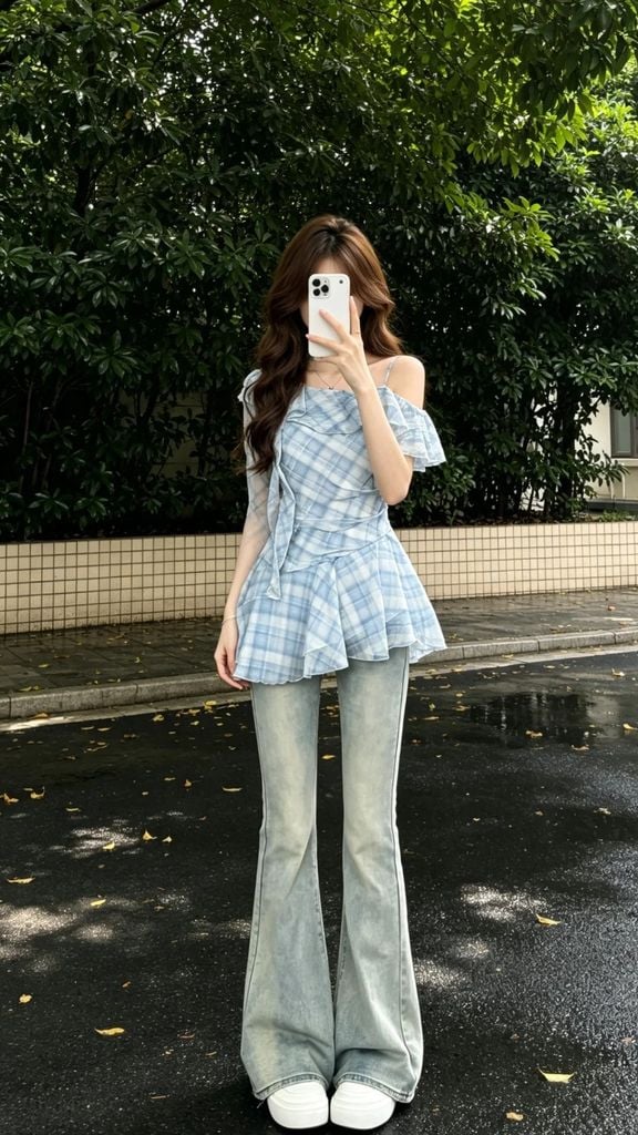 cách phối đồ với quần culottes