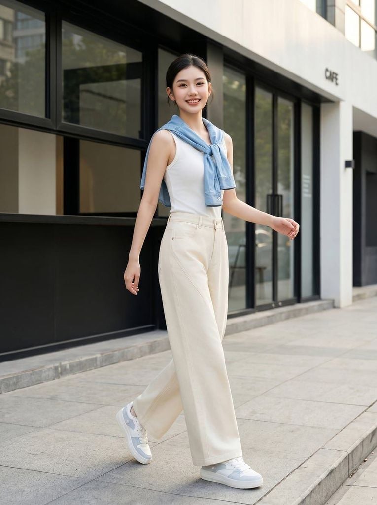 quần culottes cho người thấp