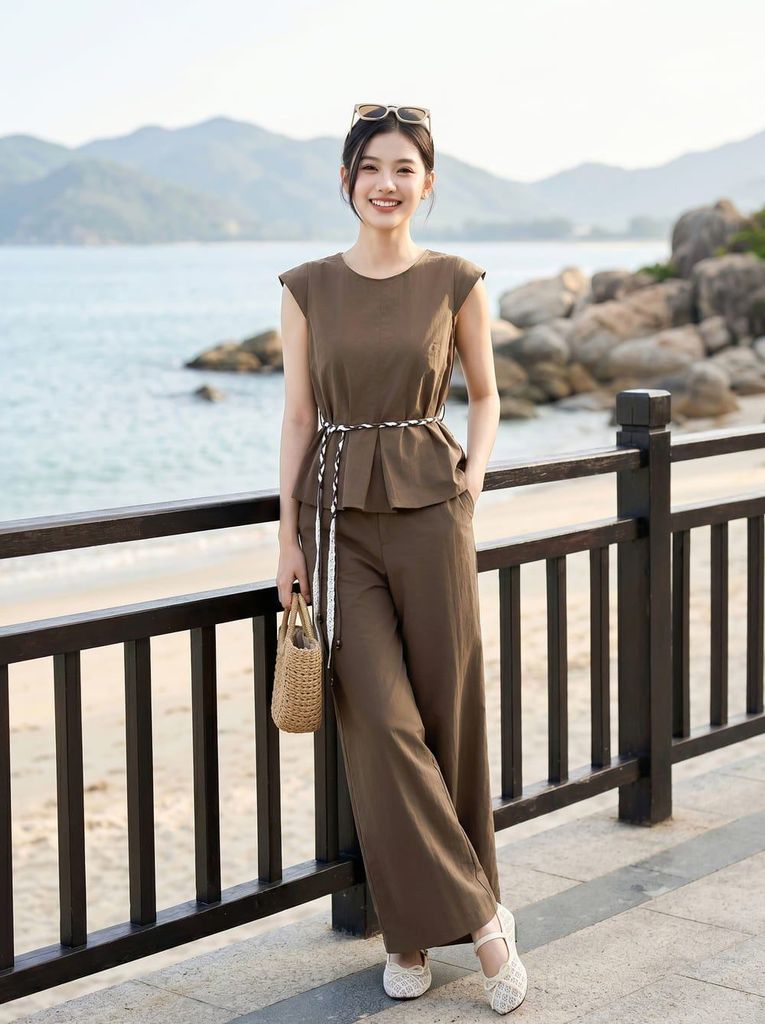 Quần culottes dài