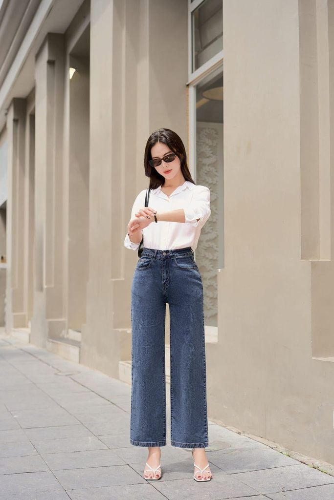 quần culottes jean