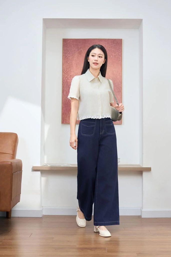 quần culottes jean