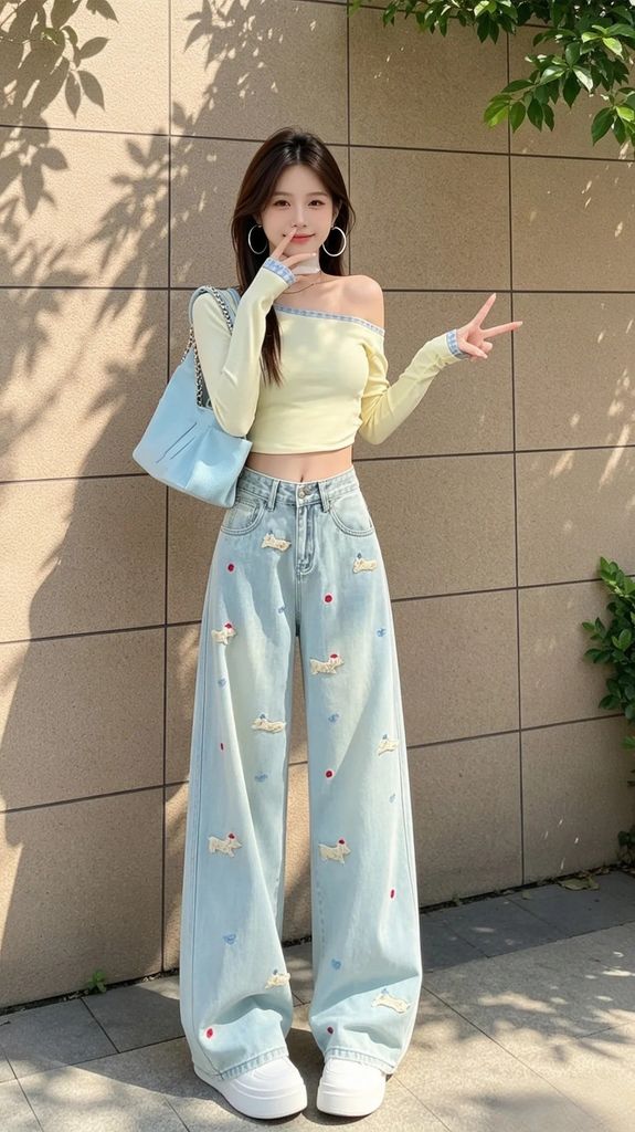 quần culottes jean