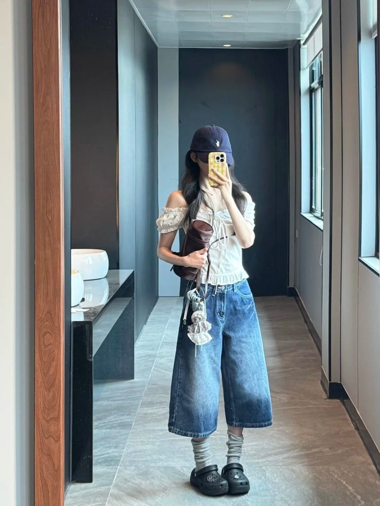 Quần culottes lửng