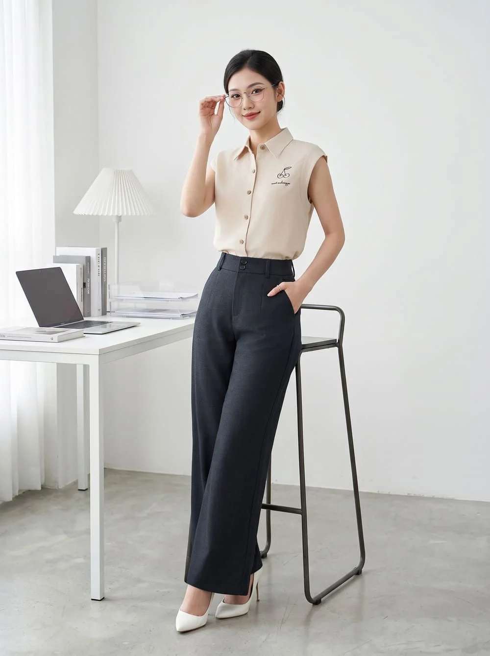 Quần jean đen phối với áo màu gì?