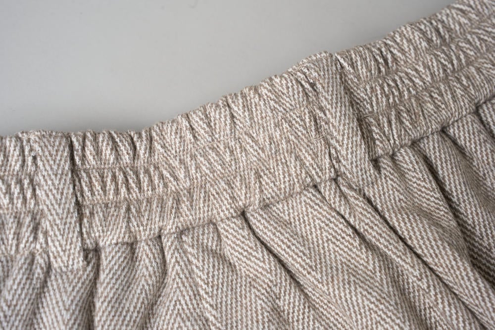 Quần Umi ống đứng họa tiết xương cá cạp cao tôn dáng