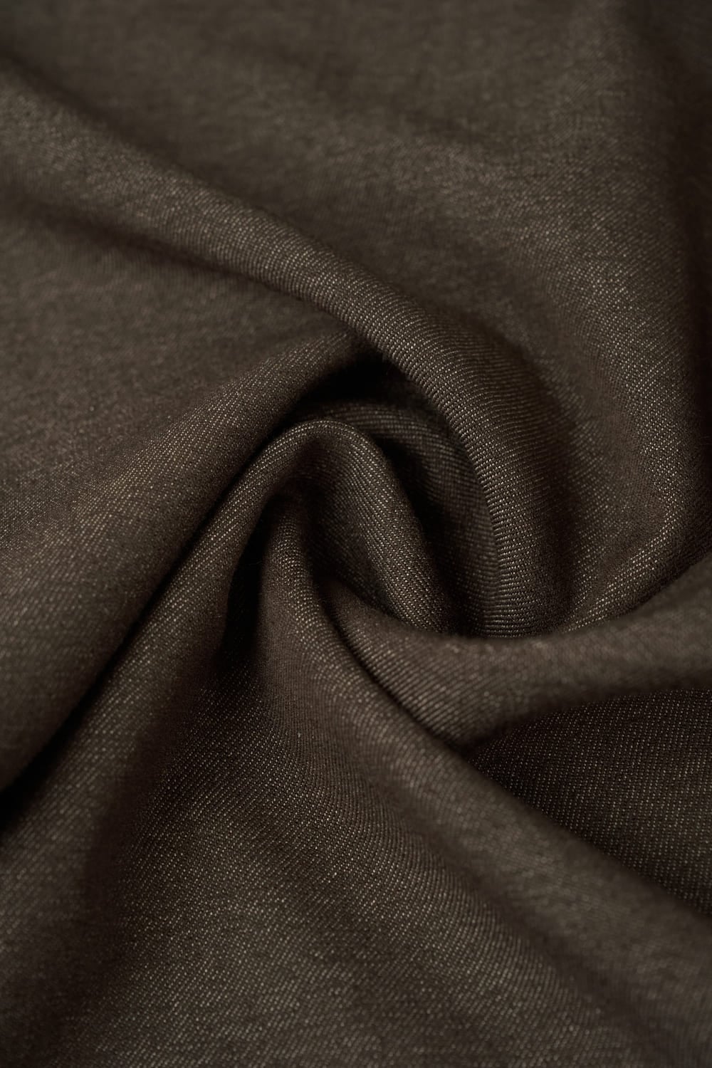 Quần nữ Younger vải giả denim dày dặn dáng ống suông cạp cao