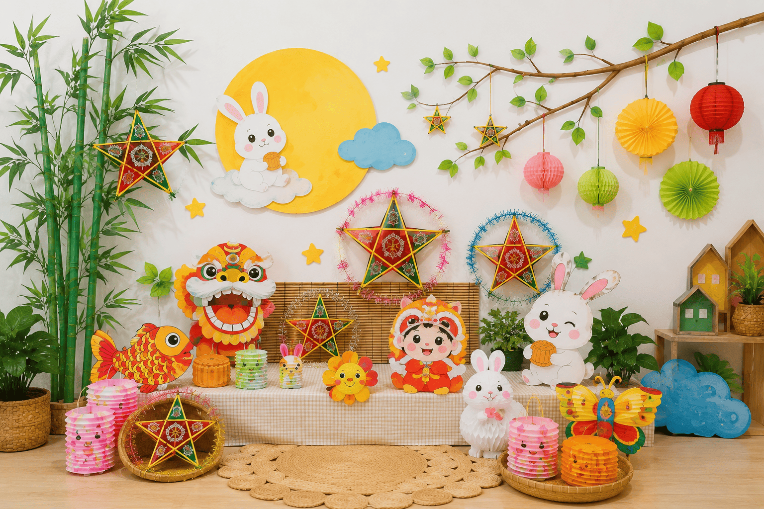 Ý tưởng trang trí Trung thu sáng tạo, đậm chất truyền thống