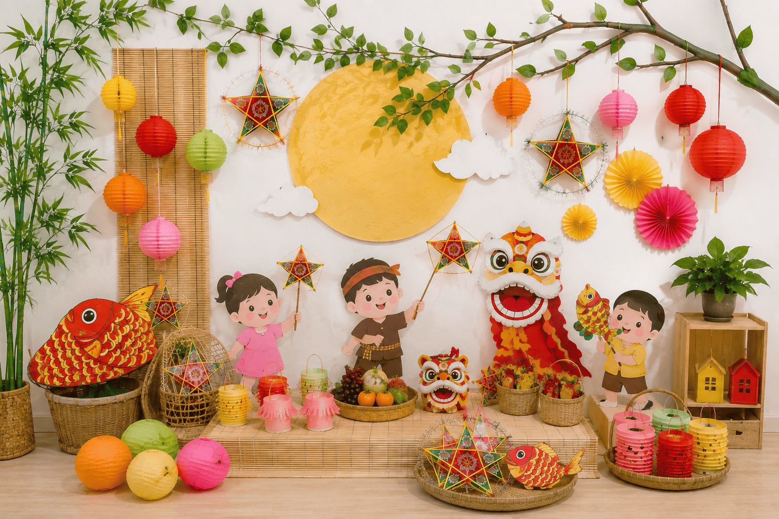 Ý tưởng trang trí Trung thu sáng tạo, đậm chất truyền thống