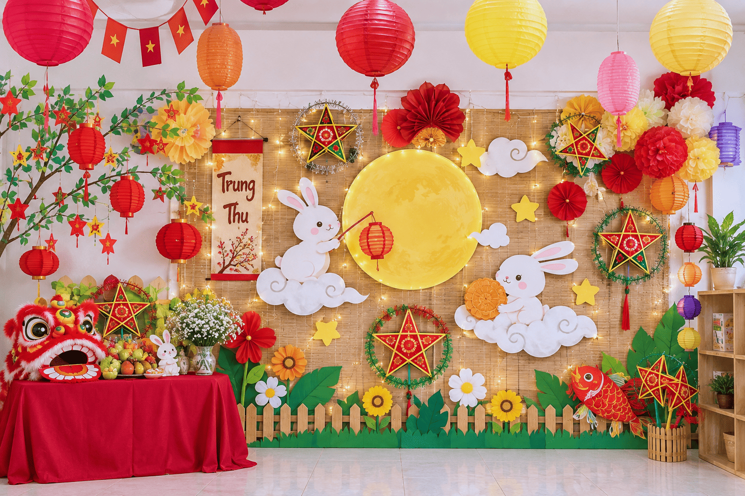 Ý tưởng trang trí Trung thu sáng tạo, đậm chất truyền thống