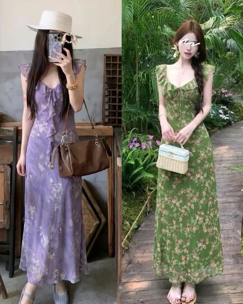 váy dài chấm gót