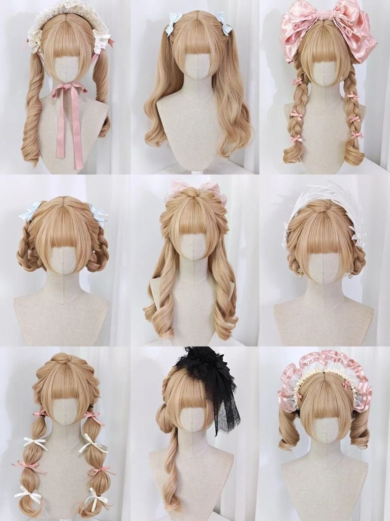 Kiểu tóc hợp váy lolita
