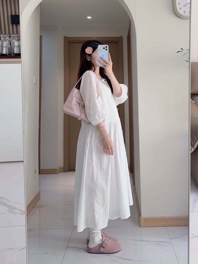 váy maxi bầu