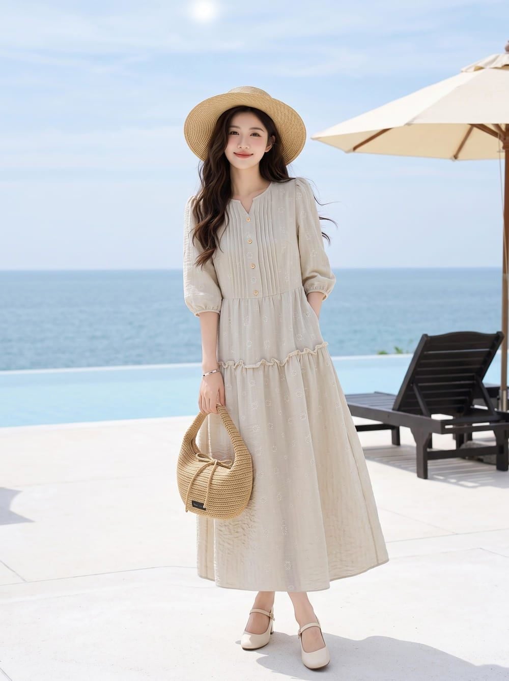 váy maxi cho người bắp tay to