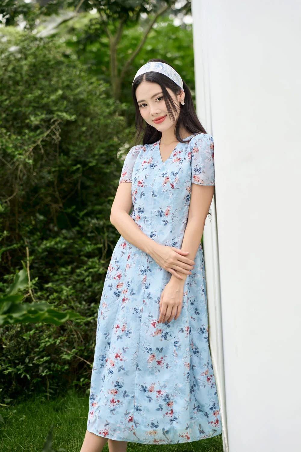 váy maxi cho người bắp tay to