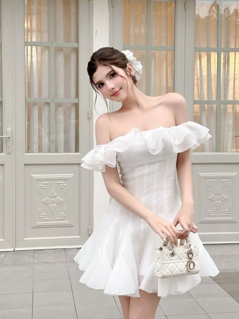 váy đầm trễ vai