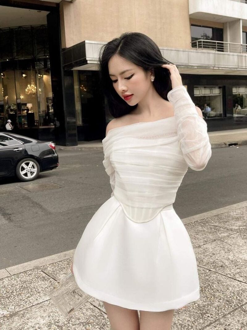 váy đầm trễ vai
