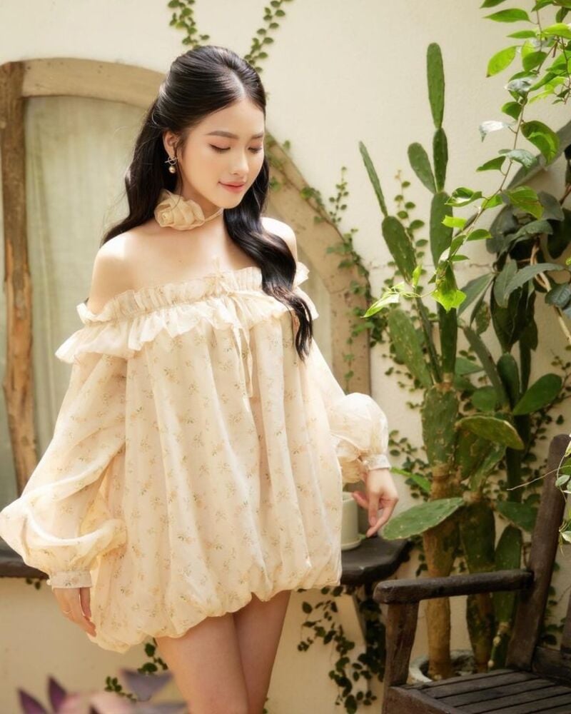 váy đầm trễ vai
