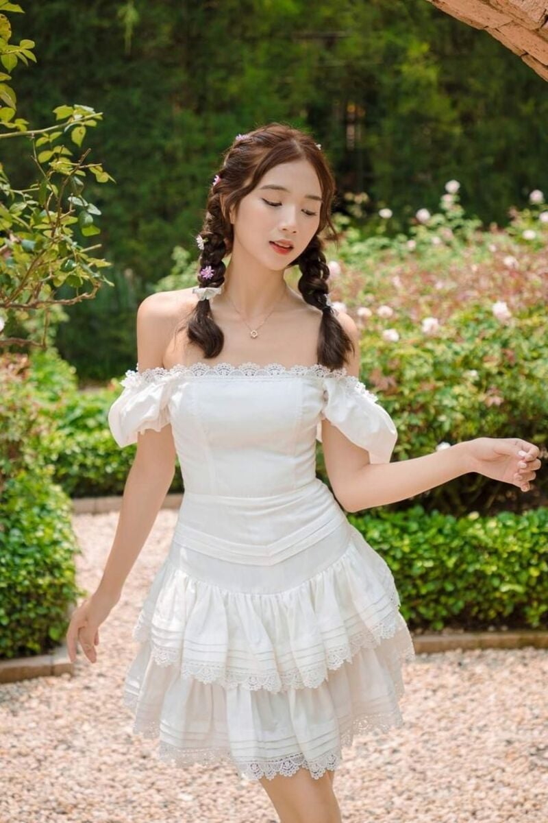 váy đầm trễ vai
