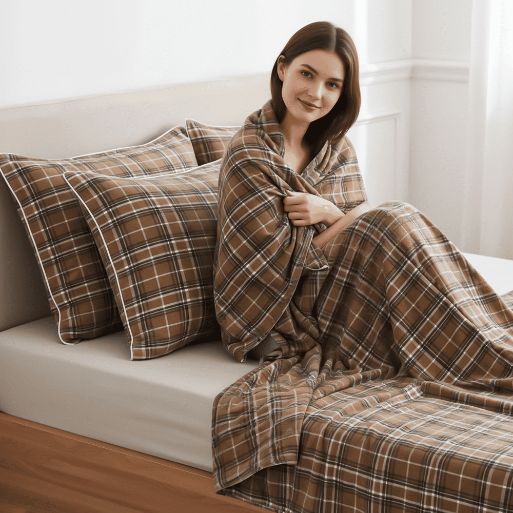 Vỏ chăn Cardina Dòng Home Living Vải dạ Kẻ caro