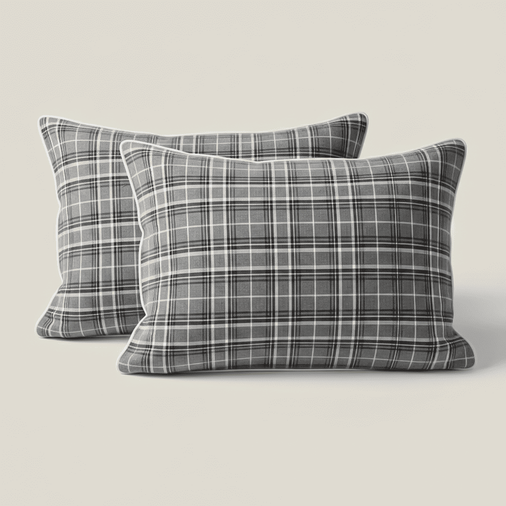 Vỏ gối Cardina Dòng Home Living Vải dạ Kẻ caro