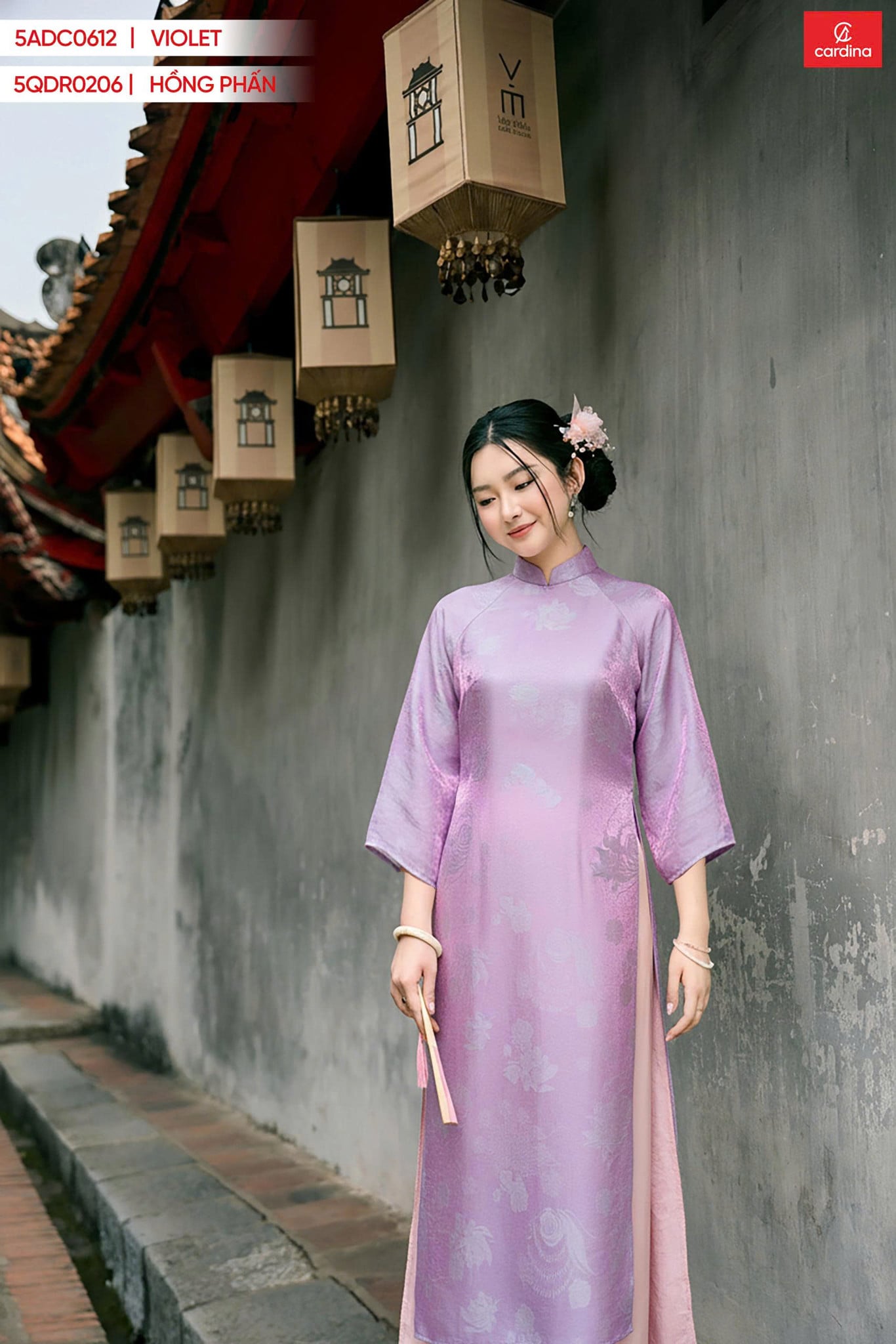 áo dài duyên hồng