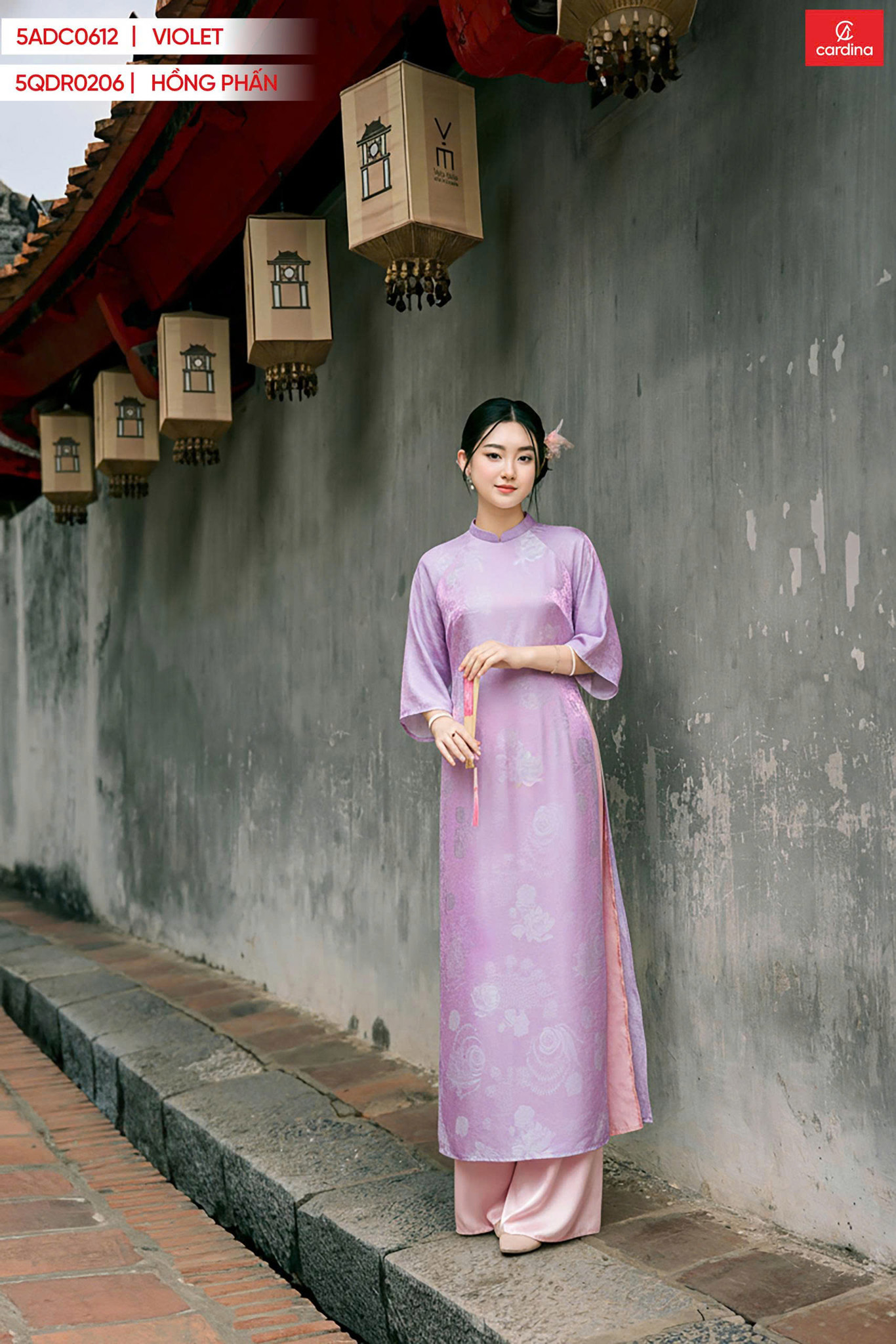 áo dài duyên hồng