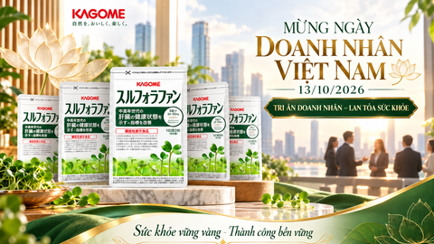 MỪNG NGÀY DOANH NHÂN VIỆT NAM 13/10 – KAGOME SULFORAPHANE GIẢM NGAY 1.310.000Đ