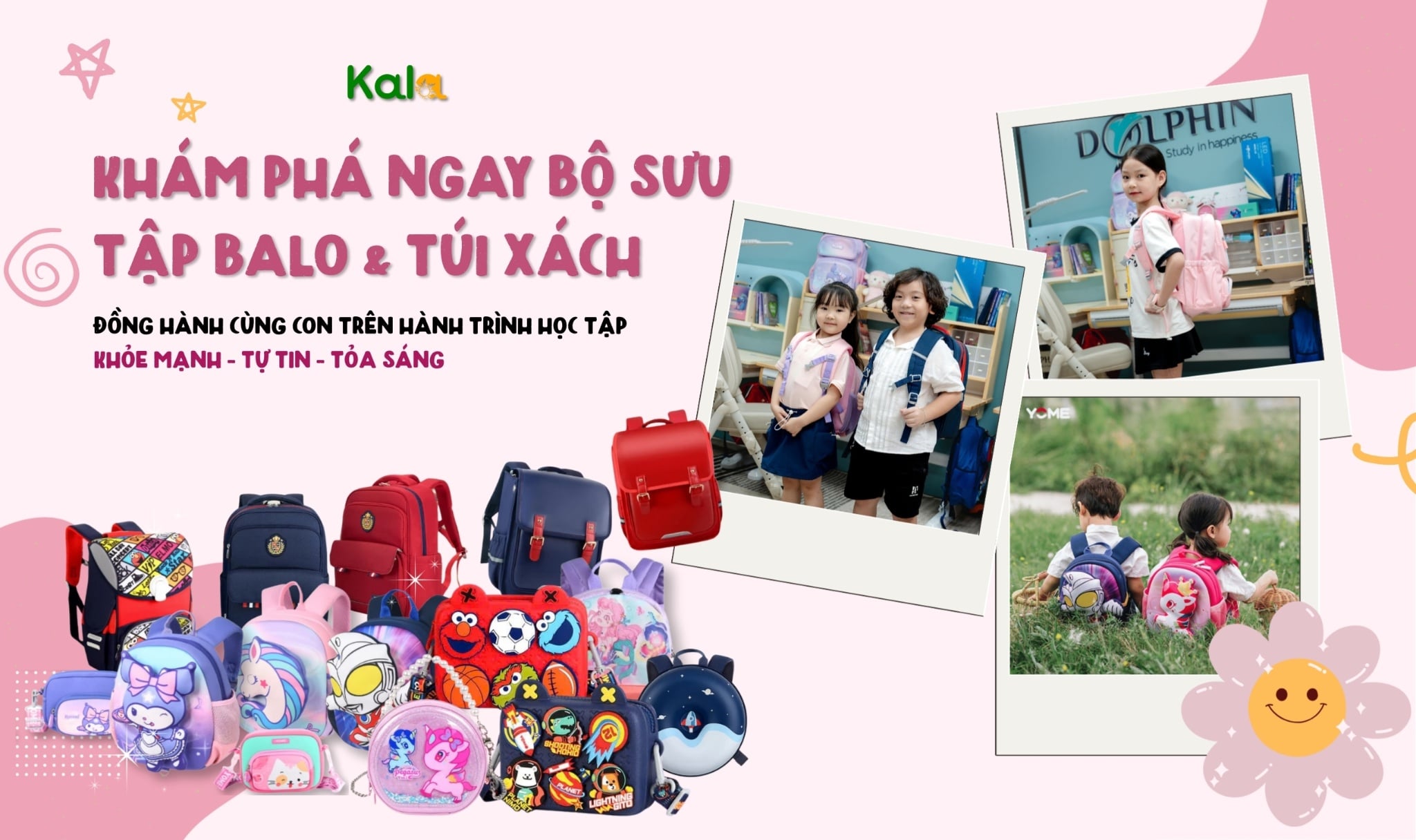 Khám phá bộ sưu tập Balo & Túi xách thời trang cao cấp cho trẻ em tại Kalabooks