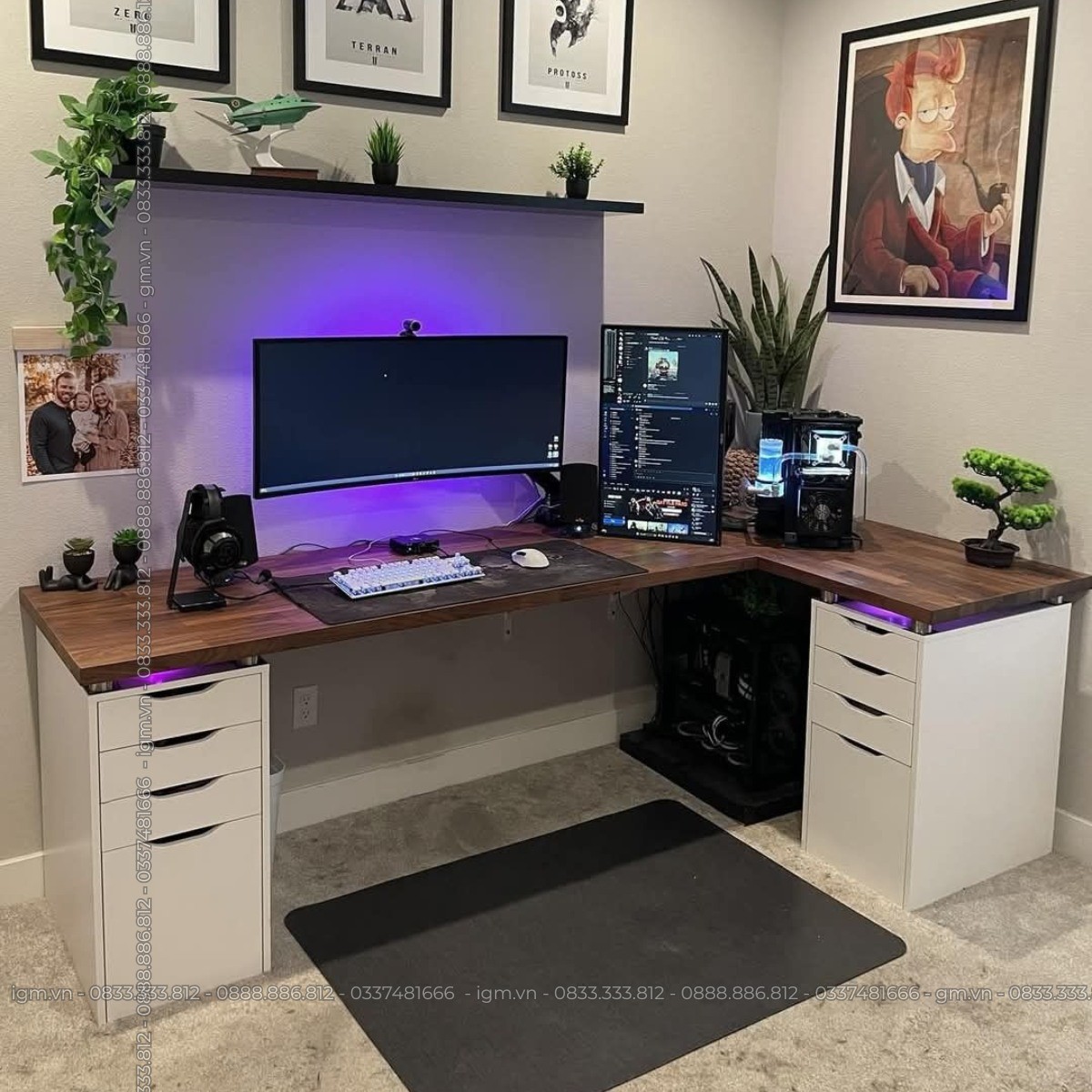 Xu hướng setup bàn IKEA 2025 – Tối giản, hiện đại, đa năng.