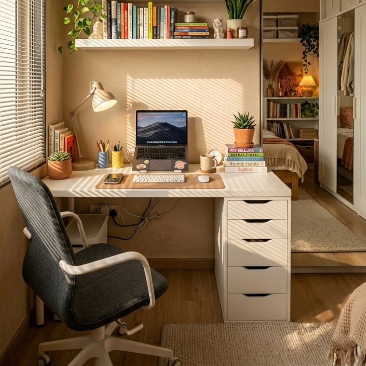 Phong thủy và ánh sáng trong decor phòng làm việc.