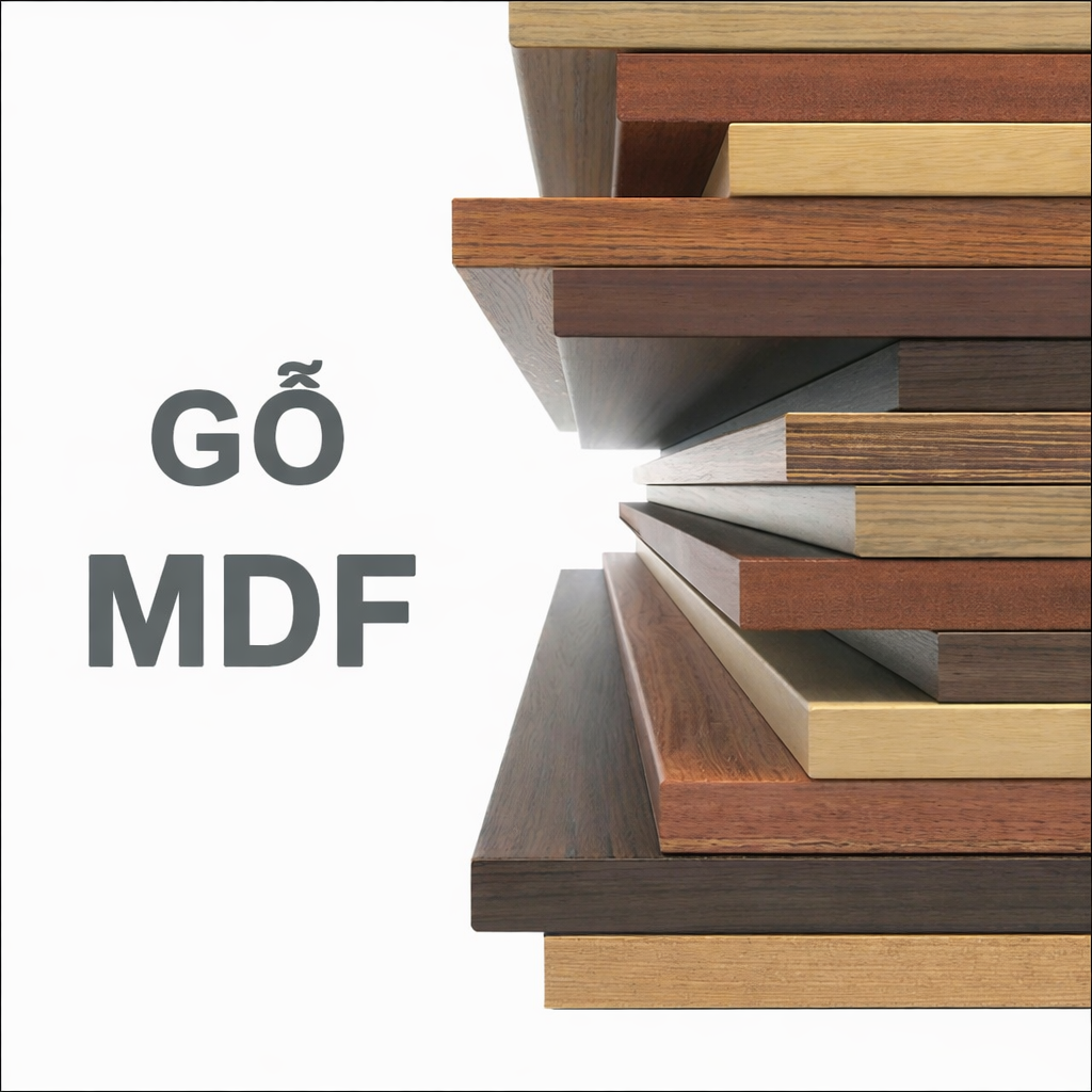 Gỗ MDF cốt Nâu và Gỗ MDF cốt Xanh là gì?