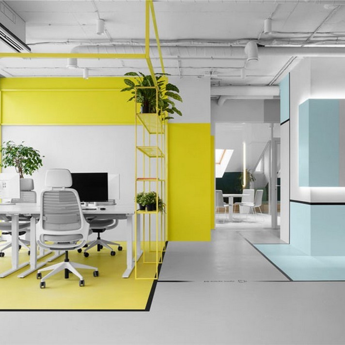 Tác động của màu sắc đến năng suất làm việc trong văn phòng.