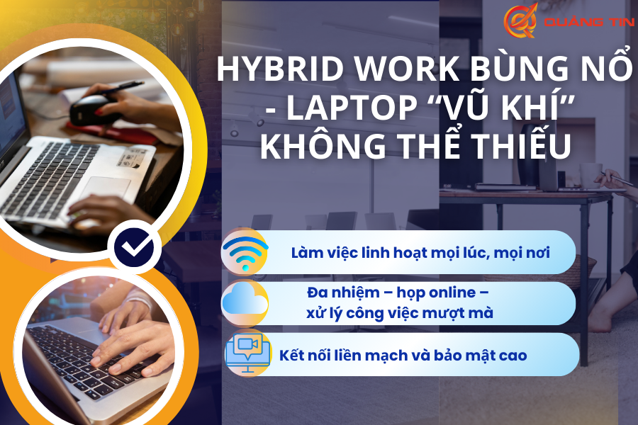 Làm việc Hybrid bùng nổ — Laptop trở thành “vũ khí” không thể thiếu